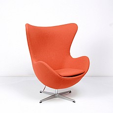 Jacobsen Egg Chair - Tangerine Orange