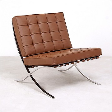 Exhibition Chair - Saddle Brown Leather