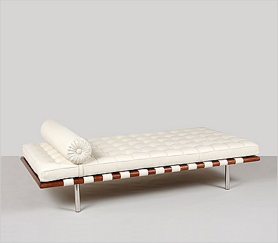 Exhibition Daybed - Alpine White Leather