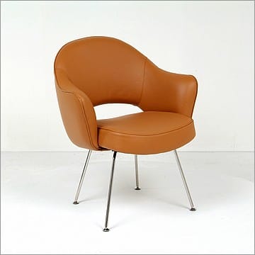 Saarinen Arm Chair - Autumn Tan Leather