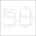 BRNO Chair Reproduction Drawing