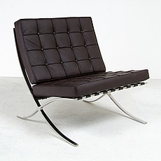 Mies van der Rohe: Exhibition Chair - Java Brown Leather