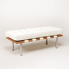 Show product details for Exhibition Narrow Bench - Polar White