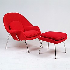 Saarinen Womb Chair Reproduction with Ottoman