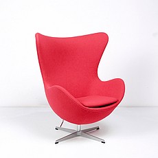 Show product details for Jacobsen Egg Chair - Poppy Orange