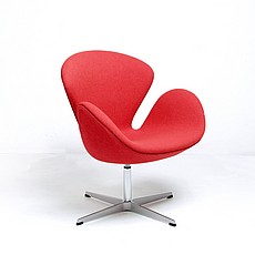 Show product details for Jacobsen Swan Chair - Cayenne Red