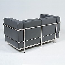 Le Corbusier Petite LC2 Loveseat in Tan Leather