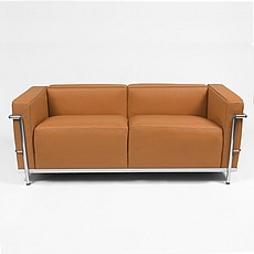 Show product details for Le Corbusier: LC3 Grande Loveseat Reproduction