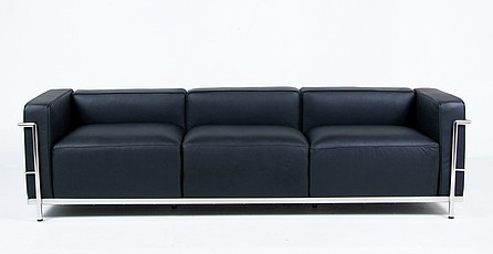 Show product details for Le Corbusier: LC3 Grande Sofa Reproduction