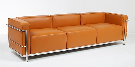 Show product details for Le Corbusier: LC3 Grande Sofa Reproduction