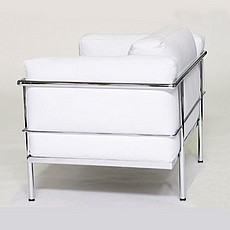 Le Corbusier LC3 Chair in White Leather