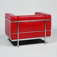 Le Corbusier LC3-Tall Chair in Red Leather
