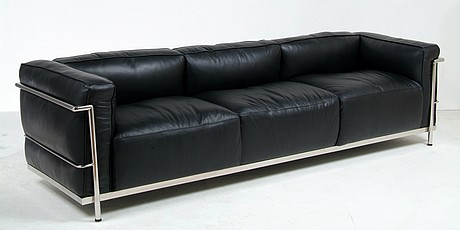 Show product details for Le Corbusier: LC3 Down Feathers Relaxed Sofa Reproduction