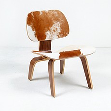 Show product details for Eames: Molded Plywood Chair in Pony Hide Reproduction