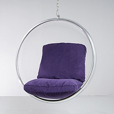 Show product details for Aarnio: Ball Chair Hanging Transparent Acrylic Reproduction