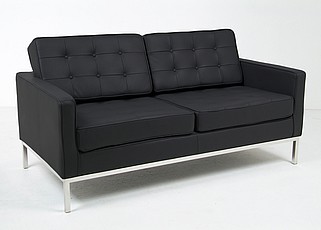 Show product details for Florence Knoll: Loveseat Reproduction - Fabric