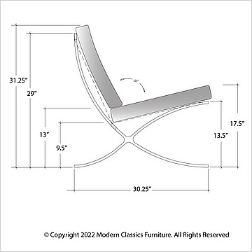 barcelona pavilion chair replacement cushions