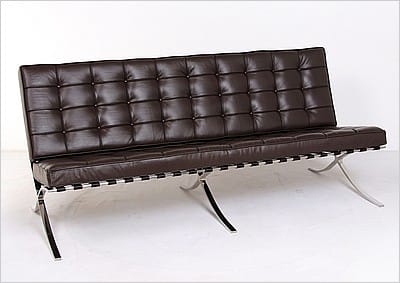 Exhibition Sofa - Espresso Brown Leather