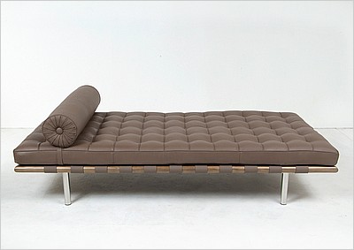 Exhibition Daybed - Taupe Leather