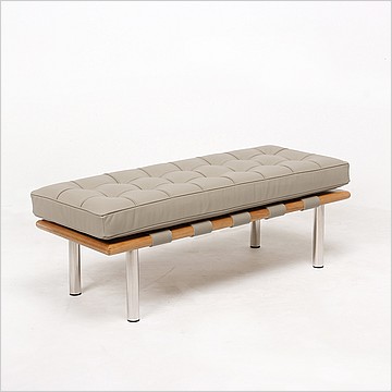 Exhibition Narrow Bench - Buff Tan Leather