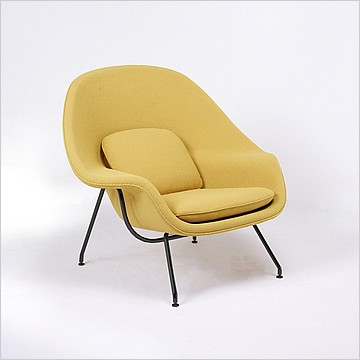 Saarinen Womb Chair - Chartreuse Green with Matte Black Frame