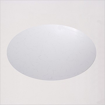 Tulip Dining Table Oval - Imitation Quartz - Small