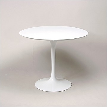 Eero Saarinen Style: Tulip Dining Table 36 Inch Round - Quartz Top