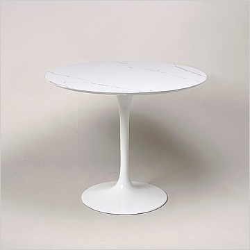 Saarinen Style: Tulip Dining Table Round - 36 Inch Diameter