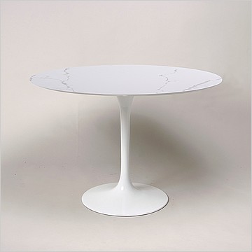 Saarinen Style: Tulip Dining Table Round - 42 Inch Diameter