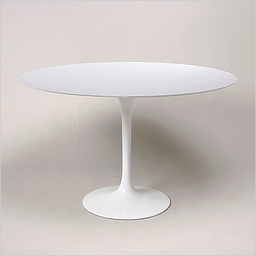 Tulip Dining Table Round - 48 Inch Diameter - Imitation Quartz