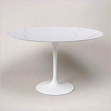 Saarinen Style: Tulip Dining Table Round - 48 Inch Diameter