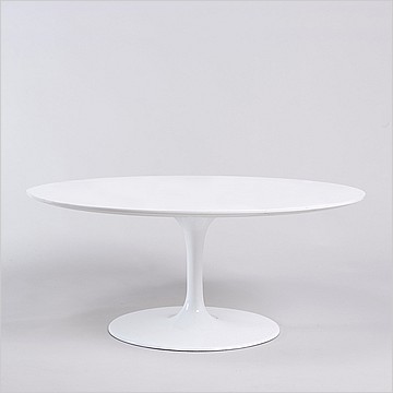 Eero Saarinen Style: Tulip Coffee Table 35 inch Round - Quartz Top