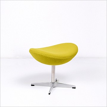 Jacobsen Egg Ottoman - Chartreuse Green