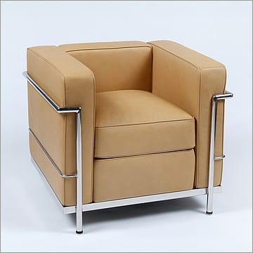 Petite Club Chair - Driftwood Tan Leather