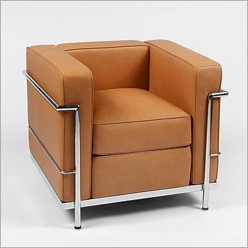 Petite Club Chair - Earth Tan Leather