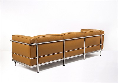 Grande Feather Relaxed Sofa - Earth Tan Leather