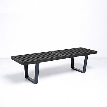 Modern Classics George Nelson Slat Bench - Black