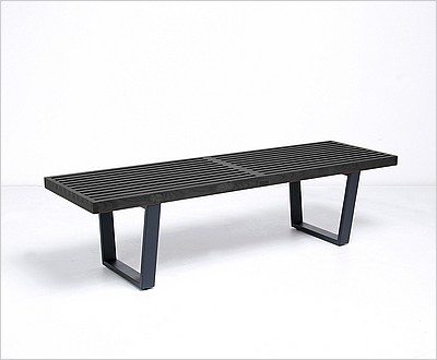 George Nelson Slat Bench - 60 inch - Black