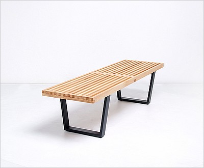 George Nelson Style: Slat Bench - 60 Inch