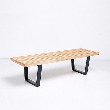 Modern Classics George Nelson Slat Bench - Natural