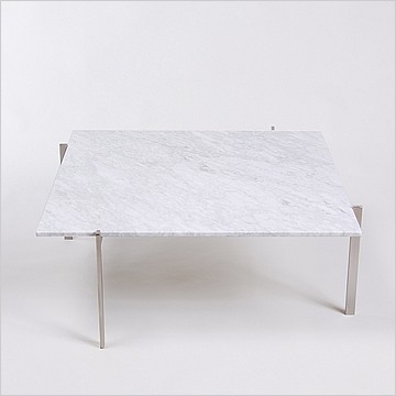 Kjaerholm PK61 Table - White Marble