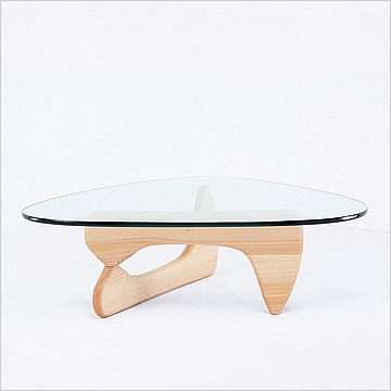 Free Form Coffee Table - Natural Finish on Ash Wood