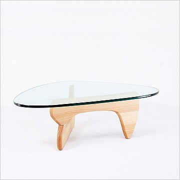 Free Form Coffee Table - Natural Finish on Ash Wood