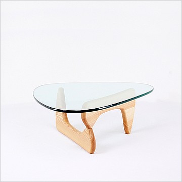 Free Form Coffee Table - Natural Finish on Ash Wood