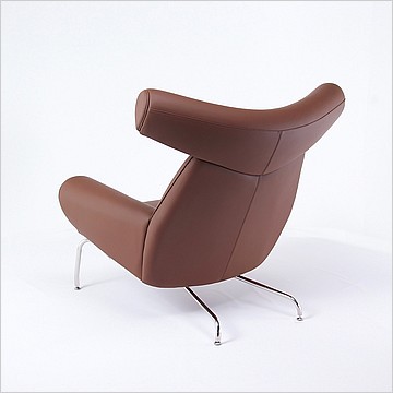 Ox Chair Replica in Saddle Brown - Back View