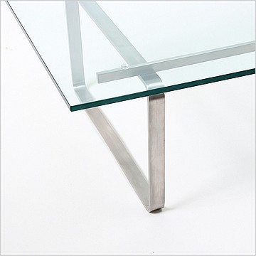 Hans Wegner Coffee Table - Brush Steel