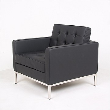 Florence Knoll Like Lounge Chair Black