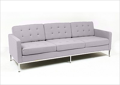 Light Gray Florence Knoll Sofa