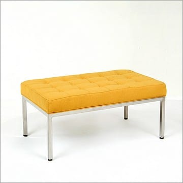 Florence Knoll Style: 36 inch Bench - Fabric Cushion