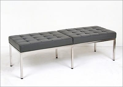 Florence Knoll Style: 60 inch Bench - Leather Cushion